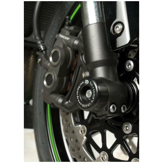 Краш тапи за ост R&amp;G RACING Fork Guards Black Kawasaki ZX10R 08-15