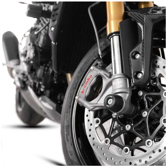 Краш тапи за ост R&amp;G RACING Fork Protection Black Triumph Speed Triple 1050 RS 18-21 / S 16-21 / 1200 RS 21-25 / RR 22-25