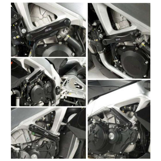 Протектори за рама R&amp;G RACING FRAME PROTECTION FOR APRILIA RSV4 09-11 FACTORY AND R + TUONO V4 2011