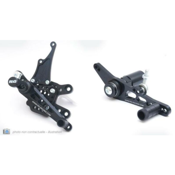 Степенки R&amp;G RACING Rearsets Black Kawasaki ZX10R 11-15