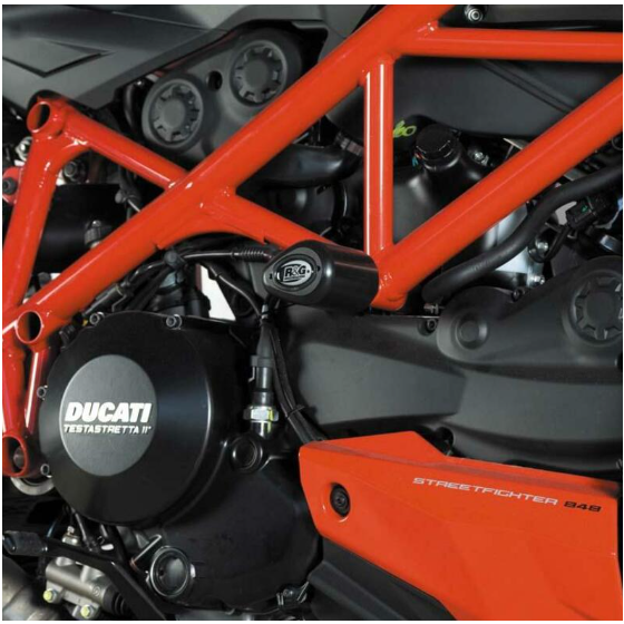 Краш тапи R&amp;G RACING Aero Crash Protectors Black Ducati Streetfighter 848 12-15