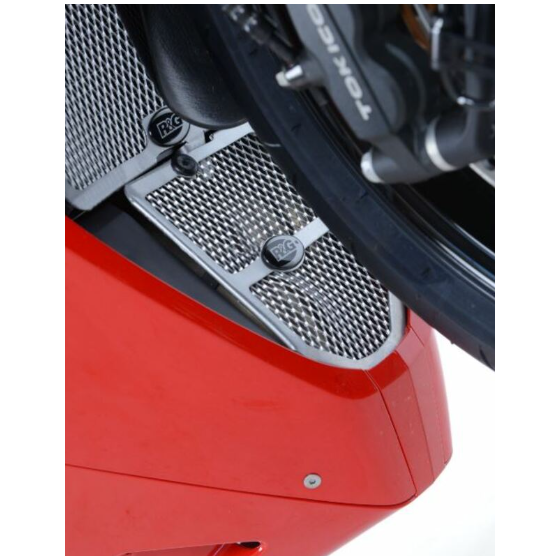 Протектор за генерация R&amp;G RACING Aluminium Downpipe grille - Black Honda CBR1000RR 17-19