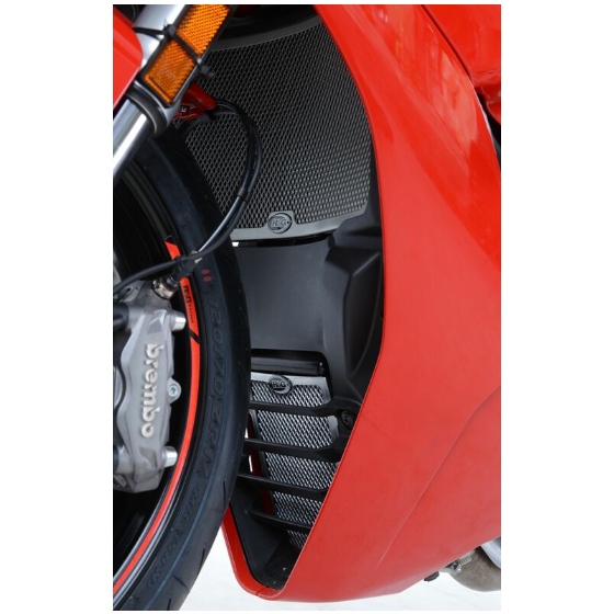 Протектор за радиатор R&amp;G Racing Aluminium Radiator guard - Black Ducati Supersport 937 17-24