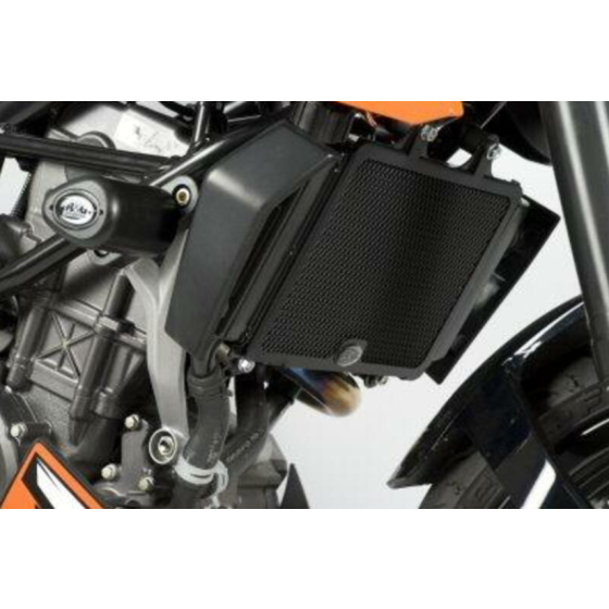 Протектор за радиатор R&amp;G Racing Aluminium Radiator guard - Black KTM Duke 125 11-23 / 200 12-18