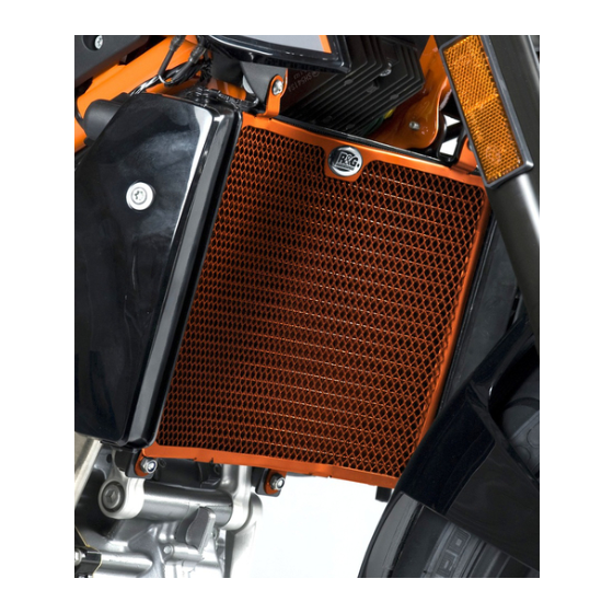 Протектор за радиатор R&amp;G Racing Aluminium Radiator guard - Orange KTM Duke 690 R 13-17