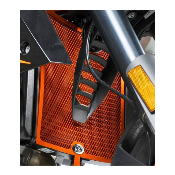 Протектор за радиатор R&amp;G Racing Aluminium Radiator guard - Orange KTM Superduke 990 04-12