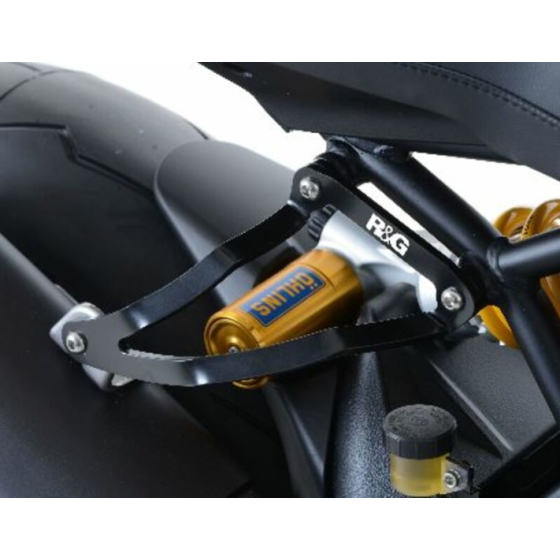 Стойка за генерация R&amp;G RACING Black Exhaust Hanger Ducati Monster 1200R 16-19