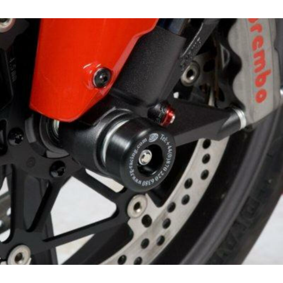 Краш тапи за ост R&amp;G RACING Fork Guards Ducati 848 08-10 / 1098 07-09 / 1198 09-11