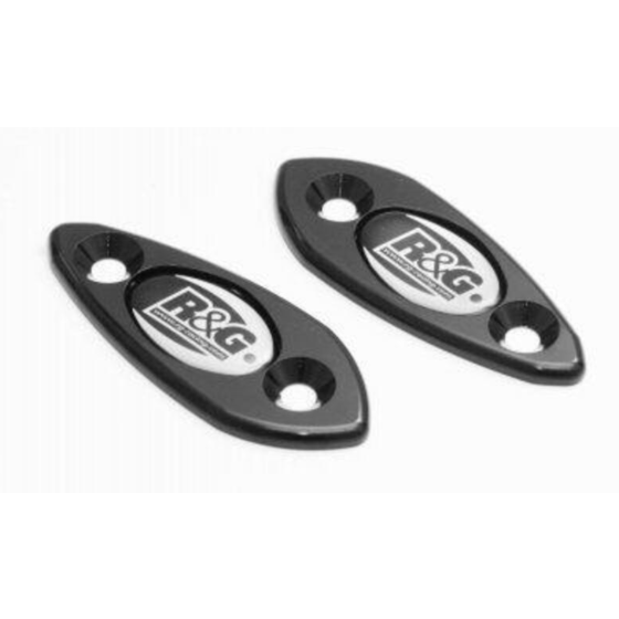 Плоча за огледала R&amp;G RACING Mirror Blanking Plate - Black Kawasaki ZX6R/RR 09-12