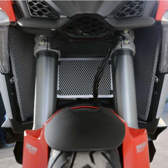 Протектор за радиатор R&amp;G RACING Oil Cooler Guard Aluminum - Ducati Multistrada V4(S) 21-24