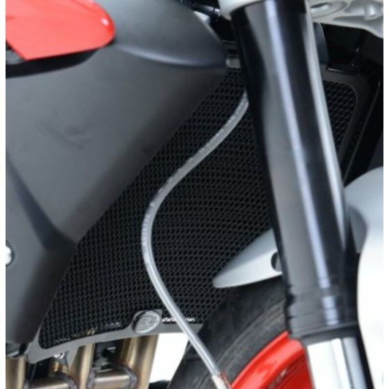 Протектор за радиатор R&amp;G RACING Pro Radiator Guard Black - Triumph 675 STREET TRIPLE RX 15-16