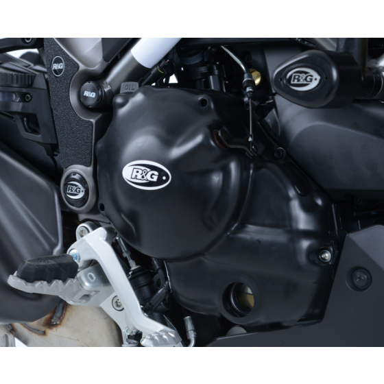 Протектор за двигател R&amp;G RACING Right Crankcase Protection Cover Black Ducati 950 Multistrada 17-21