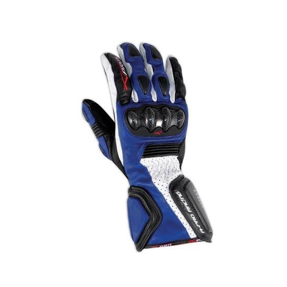 Мото ръкавици A-PRO TILT CARBON BLUE