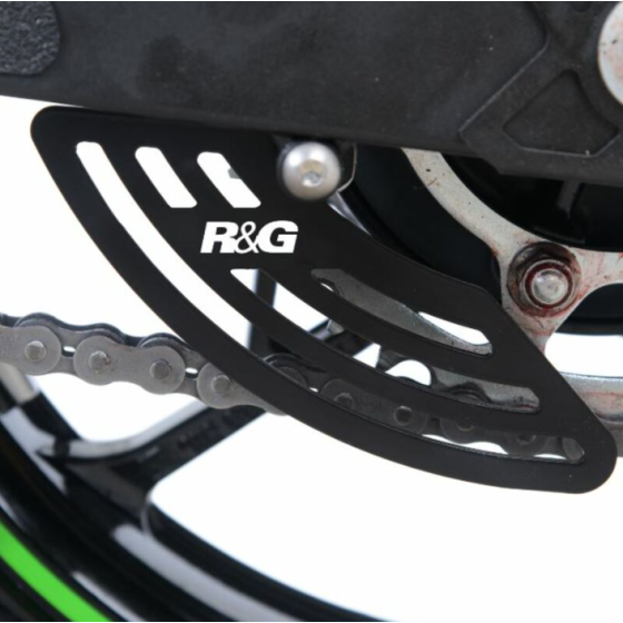 Протектор за верига R&amp;G RACING Toe Chain Guard (Shark Tooth) Black Kawasaki Ninja 400 18-24