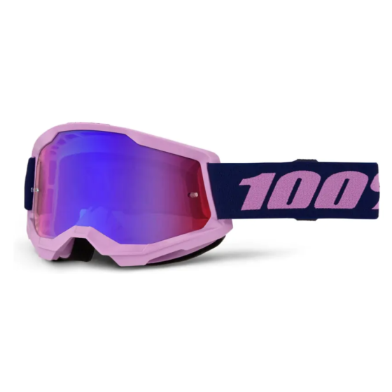 Мотокрос очила 100% STRATA 2 PURPLE RED/BLUE MIRROR