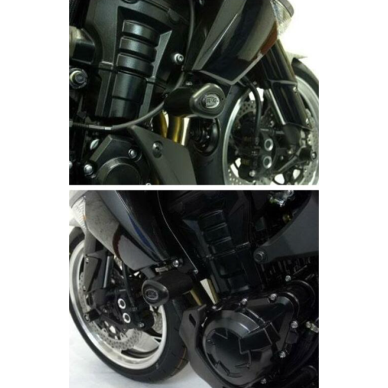 Краш тапи R&amp;G RACING Aero Crash Protectors Black Kawasaki Z1000 10-20