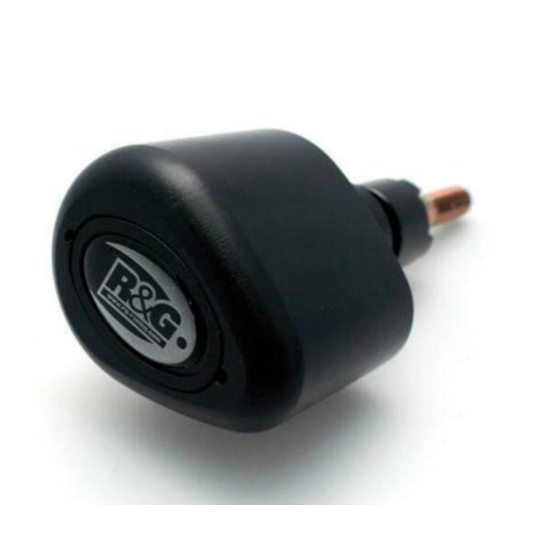 Краш тапи R&G RACING Aero Crash Protectors Black Kawasaki ZX-6R/RR