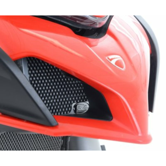 Протектор за радиатор R&amp;G Racing Aluminium Radiator guard Black - Ducati Multistrada 1200 15-16 / V2 22-24 / 950 17-21