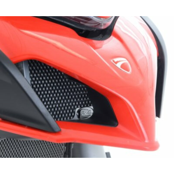Протектор за радиатор R&amp;G Racing Aluminium Radiator guard Red - Ducati Multistrada 1200 15-16 / V2 22-24 / 950 17-21
