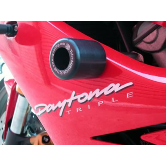 Краш тапи R&amp;G RACING Classic Style Crash Protectors White Triumph 675 Daytona 06-12