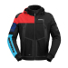 Текстилно мото яке SPIDI HOODIE WARRIOR H2OUT BLACK/RED/SKY BLUE
