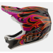 Вело каска Troy Lee Designs D4 Carbon Helmet MIPS Torched Carbon / Magenta