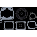 Стандартен комплект гарнитури за горна част offroad MOOSE RACING 810237MSE