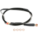 Спирачен маркуч от неръждаема стомана преден KAWASAKI MOOSE RACING K02-1-030/P-CL