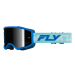 Мотокрос очила FLY RACING Zone Blue/White/Black - Mirror/Smoke Lens