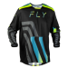 Мотокрос блуза FLY RACING Kinetic Volt Jersey - Black/Grey/Teal/Yellow