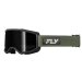 Мотокрос очила FLY RACING Focus Sand Goggle Green/Black - Dark Smoke Lens