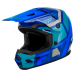 Детска мотокрос каска FLY RACING Kinetic Scrap Blue/Light Blue/Grey