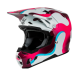 Мотокрос каска FLY RACING Formula CC Vibe - White/Pink/Blue