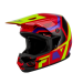 Детска мотокрос каска FLY RACING Kinetic Scrap Red/Hi-Vis/Purple/Black