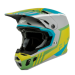 Мотокрос каска FLY RACING Formula CC Strike- Grey/Green/Teal