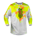 Мотокрос блуза FLY RACING Kinetic Blur- White/Hi-Vis/Orange