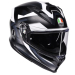 Каска AGV K7 MPLK GLIMPSE MATT BLACK/WHITE