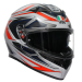 Каска AGV K3 SPACE MATT WHITE/RED FLUO
