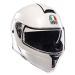 Модуларна каска AGV STREETMODULAR MONO MATT BLACK MATERIA WHITE