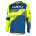 Мотокрос блуза AMOQ Ascent Strive V2 Jersey Yellow-Navy