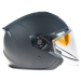 Скутер каска AMOQ Cluster double visor Jet Helmet Blackout
