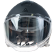 Скутер каска AMOQ Cluster Electric visor Jet Helmet Blackout