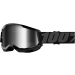 Мотокрос очила 100% STRATA2 BLACK-MIRROR SILVER