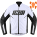 Текстилно мото яке ICON HOOLIGAN WHITE