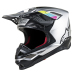 Мотокрос каска ALPINESTARS SM8 Contact MX SILVER/BLACK