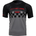 Вело джърси THOR INTENSE ASSIST CHEX SHORT SLEEVE BLACK/GRAY