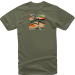 Мото тениска ALPINESTARS TEE FREE CAMO MILITARY
