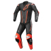 Кожен екип ALPINESTARS FUSION LEATHER BLACK/FLUO RED
