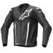 Кожено яке ALPINESTARS FUSION BLACK/GREY/WHITE