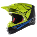 Мотокрос каска ALPINESTARS SM8 Factory BLACK/BLUE/FLUO YELLOW
